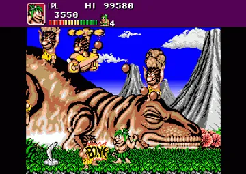 Joe & Mac - Caveman Ninja_Disk2 screen shot game playing